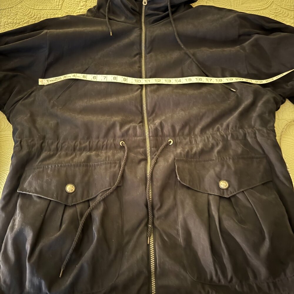 Women's Black Reverseable Hooded Jacket - Picture 3 of 6